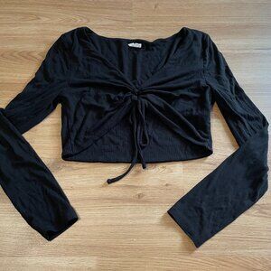 front tie cardigan